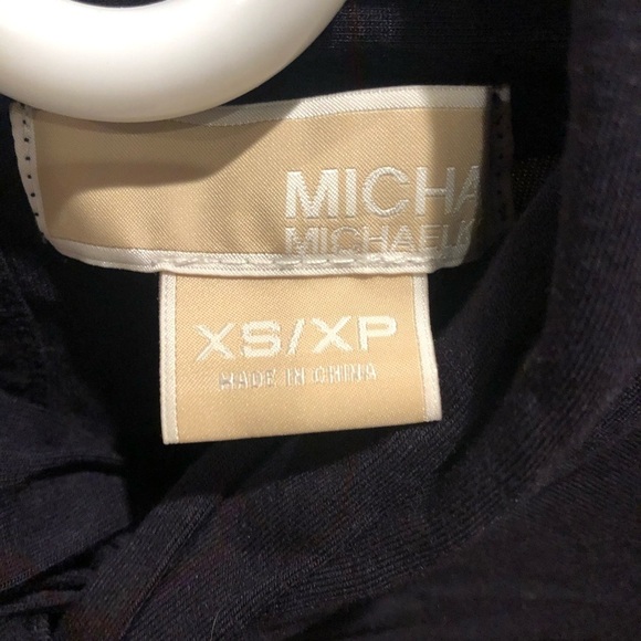 Michael Kors Long Sleeve Knot Mock Neck Blouse - Picture 2 of 6